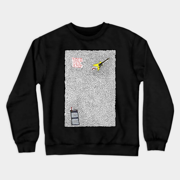 Guitar & Amp Maze Crewneck Sweatshirt by AiXeLsyD13